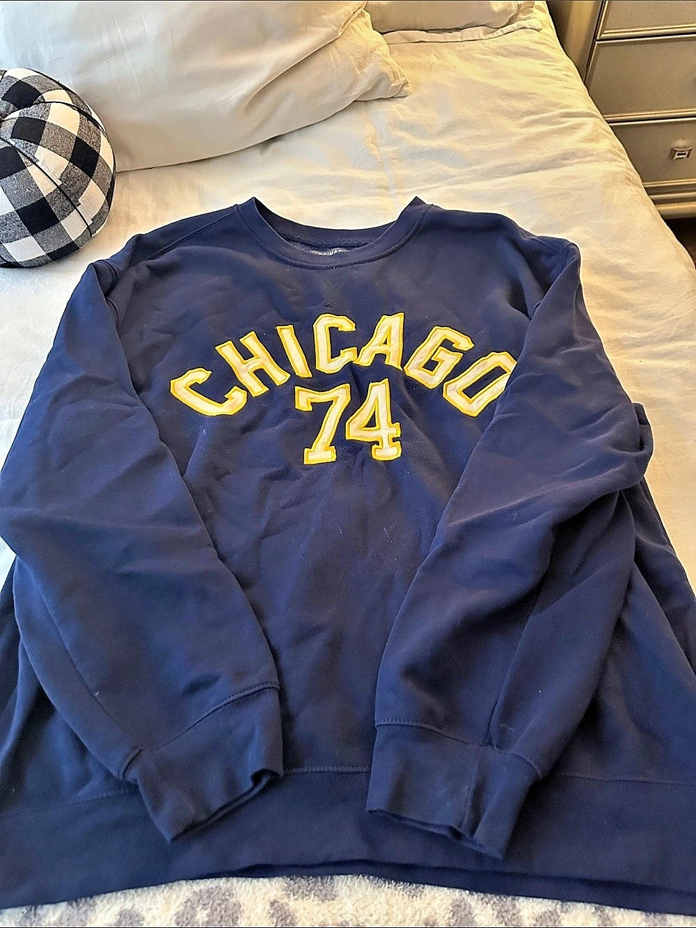 Primark Chicago 74 Graphic Sweatshirt Size XL Blue